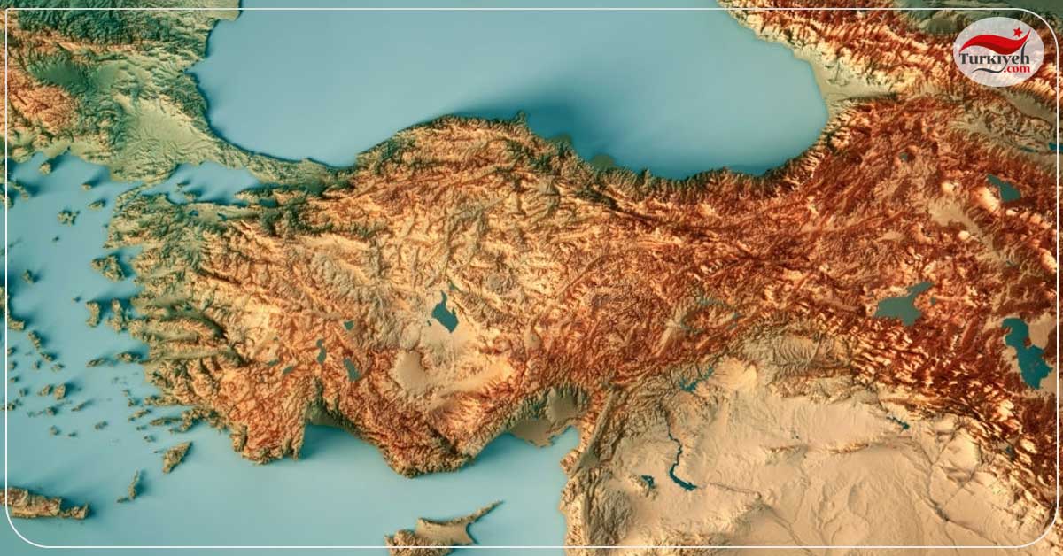 نقشه جغرافیای ترکیه